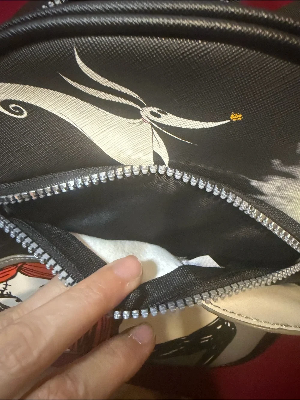 Nightmare before Christmas, Jack and Sally Mini Backpack with Front Pocket